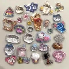 23 ボンボンドロップシール　立体　フレークシール　キャラクター　おすそ分け