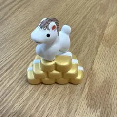 京陶人形 小判牛　無印良品　福缶　縁起物