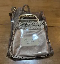 NICE CLAUP ナイスクラップ クリア ドット柄 ショルダーバッグのサムネイル