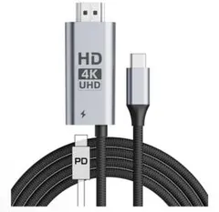 4K@60Hz USB-C toHDMI 変換ケーブル 2M 100W PD急速