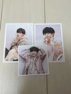 なにわ男子 長尾謙杜 公式写真 3枚セット