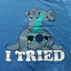 ディズニー リロ&スティッチ M I TRIED プリント 半袖Tシャツのサムネイル