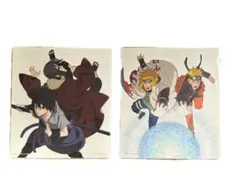 NARUTO うずまきナルト 自来也 うちはサスケ うちはイタチ色紙 NARUTO 色紙 2枚セット うちはイタチ うちはサスケ うずまきナルト