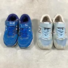 【New Balance asics】 キッズ 2足セット 19cm スニーカー