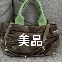 ラシット　馬柄　ダブルハンドル　トートバッグ