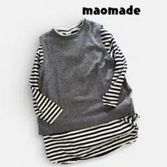 mao madeマオメイド cottonベスト/ GRAY