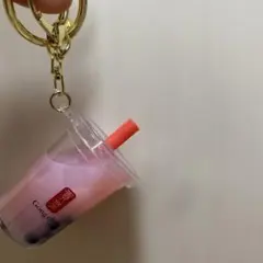 ゴンチャ　貢茶 タピオカドリンク キーホルダー　タピオカ入り