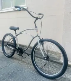 22インチ、チョッパー自転車。新品シート、ハンドル、グリップ
