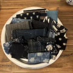 古布 藍染 絣 はぎれ セット パッチワーク