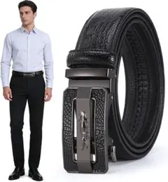 ベルト メンズ ビジネス 紳士 スーツ用/作業用 穴なし プレゼント