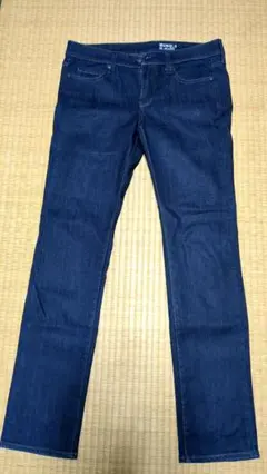 ユニクロ ヒートテック ジーンズ デニム スキニー 【ネイビー サイズ28】