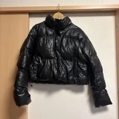 ブラックショートダウンジャケット