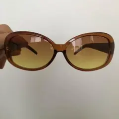 ユナイテッドアローズ サングラス レザーテンプル×茶系グラデーションレンズ