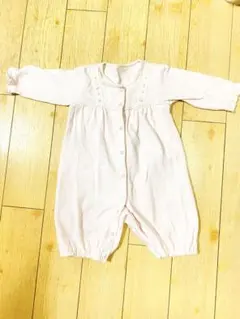 ファミリア　ピンク コットン ツーウェイ・ドレスオール　50-70cm