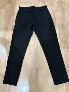 ZARA ブラック チェック柄 スラックス 31