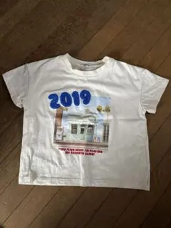 キッズ 半袖Tシャツ ホワイト プリント