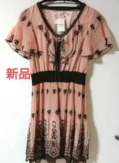 axes femme アクシーズファム ワンピース 新品タグ付き ひざ丈 ピンク