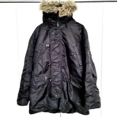 【クリーニング済み】ALPHA アルファ N-3B Lサイズ 黒