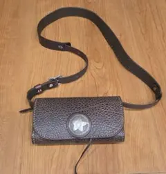 LUCKY JOHN オールレザーショルダーウォレットバッファローD.BROWNのサムネイル