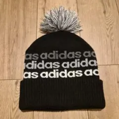 希少★　00s　oldadidas ポンポン付きニット帽 ボンボンニット帽