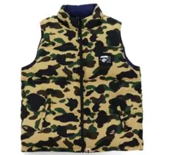 迷彩 ダウンベスト　APE