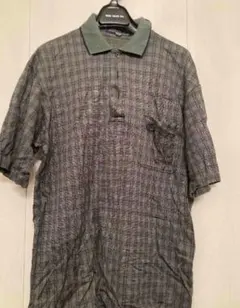 チェック柄 半袖ポロシャツ