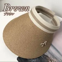 帽子　サンバイザー　レディース　日焼け防止　UVカット 紫外線対策 麦わら帽子