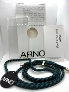 ARNO アルノ iPhone11pro ネックストラップ付き クリアケース