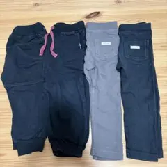 長ズボン レギンス グレー ブラック　セット売り　90 まとめ売り　保育園着