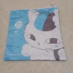 猫デザイン ポーチ 約25cm x 25cm