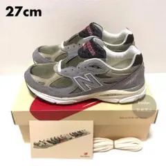 27cm《新品》New Balance 990v3 グレー ニューバランス