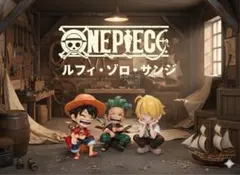 ✅【新品未使用】ONE PIECE フィギュア　ゾロ　ルフィ　サンジ　3体セット