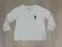 ★ユーズド★Polo Ralph Lauren 長袖Tシャツ 90cm ホワイト