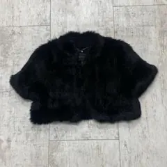 BCBGMAXAZRIA ビーシービージー リアルファー　ボレロ　ｓのサムネイル