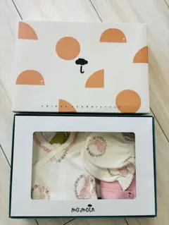 【未使用品】moimoln ベビー肌着、ミトン、帽子 3点セット 70cm