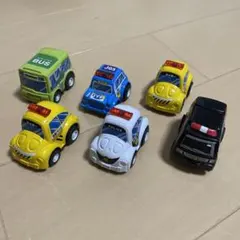 ミニカー 6台セット 警察車両 バス タクシー