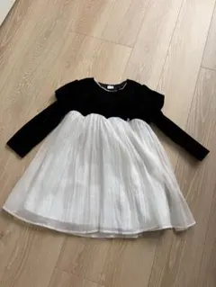 petit main ベロアワンピース 110cm