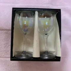 ガラス製ワイングラス2個セット