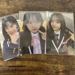 日プ女子　渋谷芽衣　小柳絵美　藤本彩花　制服　トレカ