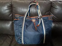 ✩Orobianco✩ネイビー ナイロン トートバッグ