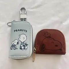 PEANUTS SNOOPY スヌーピー キーケース コインケース セット