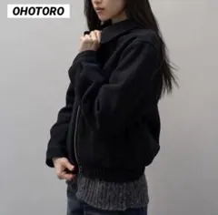OHOTORO / Mannish Wool Blouson ネイビーのサムネイル
