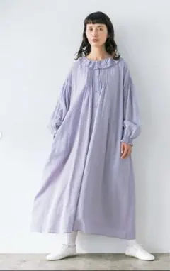 kazumi×Samansa Mos2フリルカラーワンピース M