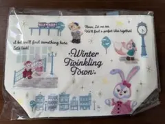 ダッフィーフレンズ　スーベニア　ランチケース　ウィンタートゥインクリングタウン