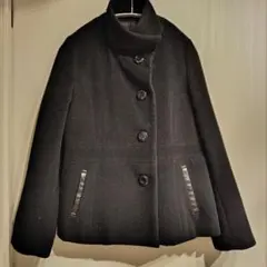 【INDIVI】ブラック☆ショートコート