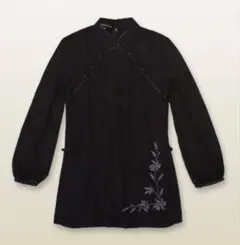 太極拳服 花シンプル長袖太極拳服