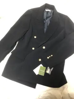 紺ブレ テーラードジャケット