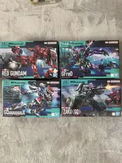 ガンプラセット 5点　赤いガンダム　ゲルググ　軽キャノン　ギャン　ドム　未組立 ガンプラセット 5点 赤いガンダム ゲルググ 軽キャノン ギャン ドム 未