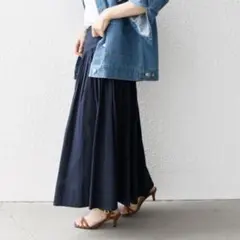 SHIPS any: 〈洗濯機可能〉キャンブリック ギャザー スカート