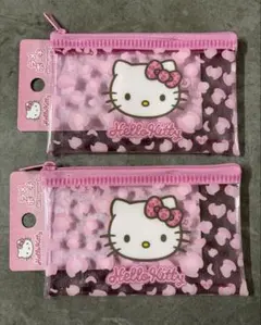 新品 ハローキティ Hello Kitty ラメポーチ 2個セット